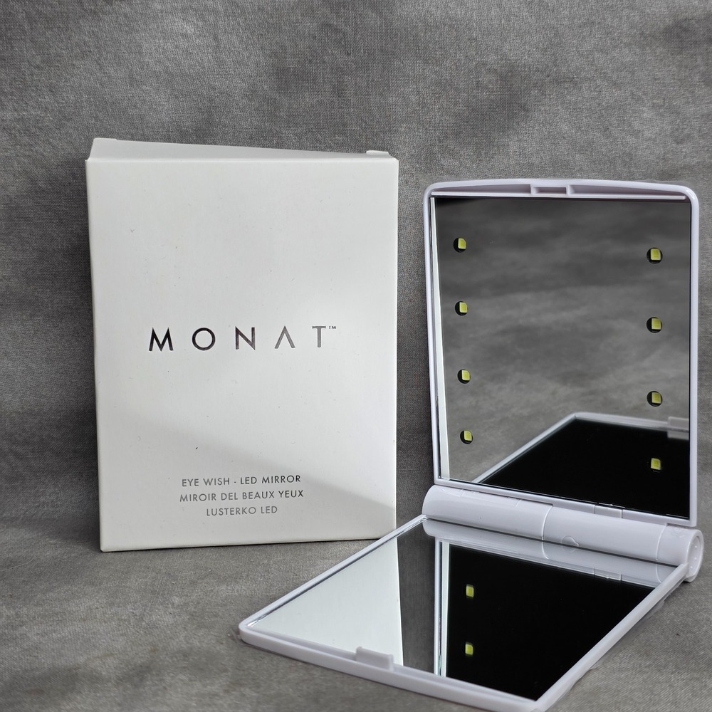 MONAT Eye Wish LED‎ Mirror Portable Compact Mirror NIB